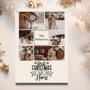 Cartes Pour Fêtes Annuelles 6 Photos Premier Noël dans notre nouvelle maison
