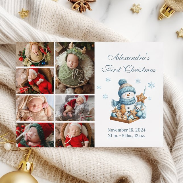 Cartes Pour Fêtes Annuelles 7 Photo Premier Noël (Créateur téléchargé)
