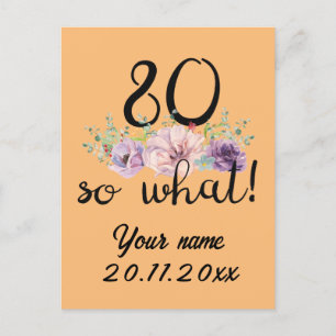 Cartes Pour Fêtes Annuelles 80 Et Alors 80e Anniversaire Drôle