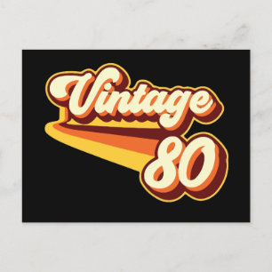 Cartes Pour Fêtes Annuelles 80 vintage