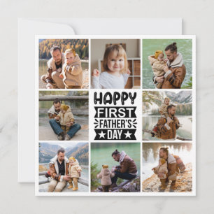 Cartes Pour Fêtes Annuelles 8 Collage photo Happy First Fête des pères