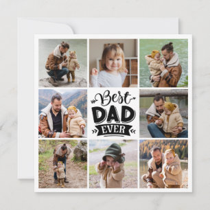 Cartes Pour Fêtes Annuelles 8 Collage photo Toutes les occasions Meilleur papa