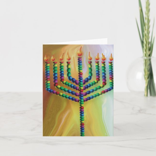 Cartes Pour Fêtes Annuelles 8 Jours De Chanoukah (Devant)