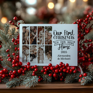 Cartes Pour Fêtes Annuelles 8 Photo Minimaliste Noël Premier Accueil