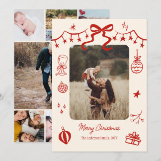 Cartes Pour Fêtes Annuelles 8 photos voeux de Noël gribouillages