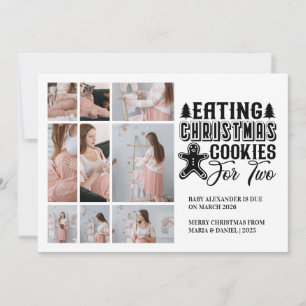 Cartes Pour Fêtes Annuelles 9 Cookies de Noël photo pour 2 Grossesse