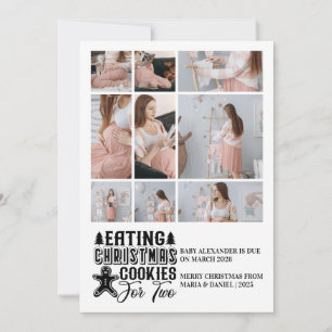 Cartes Pour Fêtes Annuelles 9 Cookies de Noël photo pour 2 Grossesse