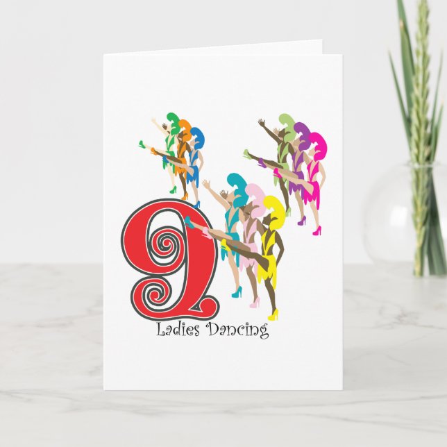 Cartes Pour Fêtes Annuelles 9 Danses (Devant)