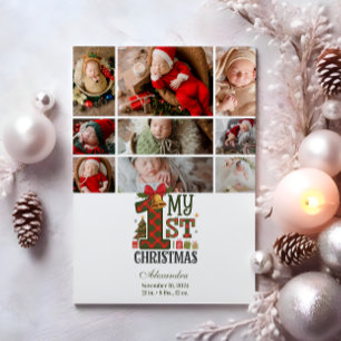 Cartes Pour Fêtes Annuelles 9 Photo Plaid Premier Noël