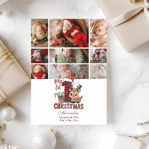Cartes Pour Fêtes Annuelles 9 Photo Plaid Renne Premier Noël