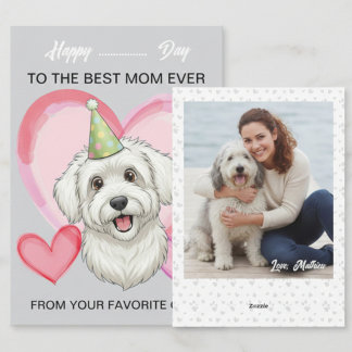 Cartes Pour Fêtes Annuelles A cute Puli on a special occasion for Mom