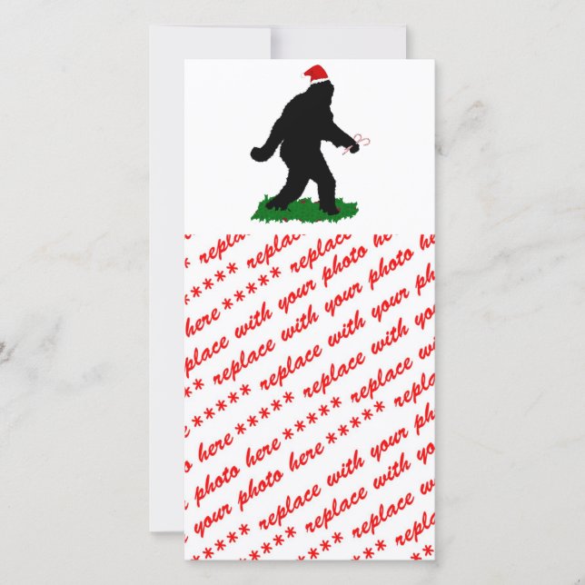 Cartes Pour Fêtes Annuelles A fêté Noël, Gone Squatchin' (Devant)