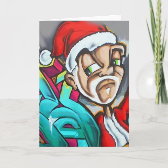 Cartes Pour Fêtes Annuelles A graffiti Christmas Card par Dmt. (Devant)