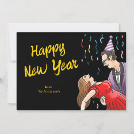 Cartes Pour Fêtes Annuelles A happy dance for the New Year's party