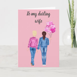 Cartes Pour Fêtes Annuelles À ma copine de femme pour la Saint Valentin