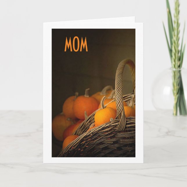 CARTES POUR FÊTES ANNUELLES À MA MÈRE À THANKSGIVING=GRATEFUL POUR VOUS (Devant)