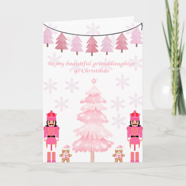 Cartes Pour Fêtes Annuelles À ma petite-fille (Devant)