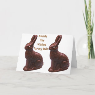 CARTES POUR FÊTES ANNUELLES ***À MES DOUBLES SOUHAITS À PÂQUES***