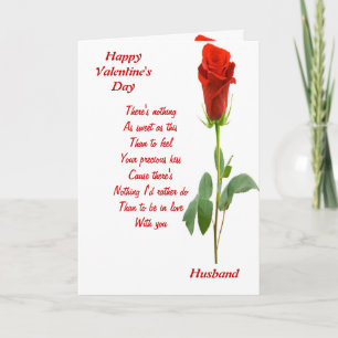 Cartes Pour Fêtes Annuelles À mon mari le jour de la Saint-Valentin