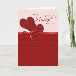 Cartes Pour Fêtes Annuelles À mon mari le jour de la Saint-Valentin
