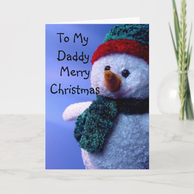 Cartes Pour Fêtes Annuelles À mon papa, Joyeux Noël (Devant)