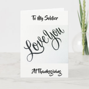 CARTES POUR FÊTES ANNUELLES À MON SOLDAT DE REMERCIER AVEC AMOUR