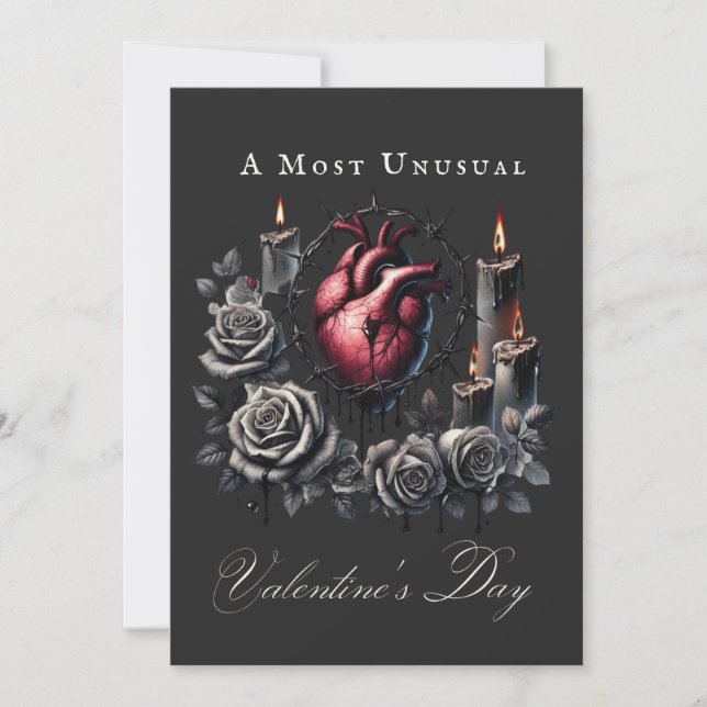 Cartes Pour Fêtes Annuelles A Most Unusual Valentine’s Day Gothic (Devant)