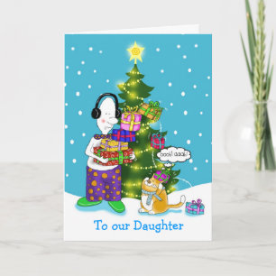 Cartes Pour Fêtes Annuelles À notre Fille joyeux noël