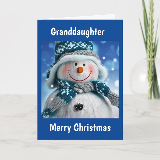 CARTES POUR FÊTES ANNUELLES À NOTRE * GRAND-FILLE* S'AMUSENT À NOTRE NOËL (Devant)