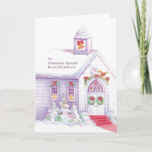 Cartes Pour Fêtes Annuelles À quelqu'un spécial dans le service de Dieu