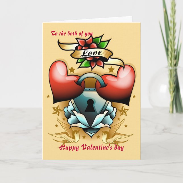 Cartes Pour Fêtes Annuelles À vous deux (Devant)