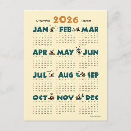 Cartes Pour Fêtes Annuelles A Year with Toucans: Calendar 2026