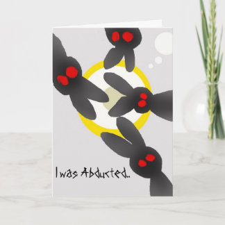 Cartes Pour Fêtes Annuelles Abduction de lapin