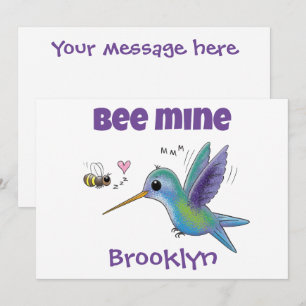 Cartes Pour Fêtes Annuelles Abee mienne joli colibri