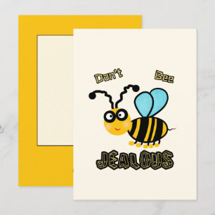 Cartes Pour Fêtes Annuelles Abeille drôle