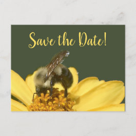 Cartes Pour Fêtes Annuelles Abeille verte et jaune Enregistrer la date