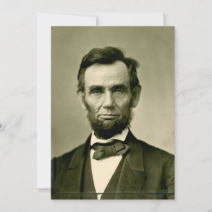 Cartes Pour Fêtes Annuelles Abraham Lincoln président usa Etats-Unis amérique