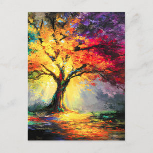 Cartes Pour Fêtes Annuelles Abstraite nature spirituelle Arbre de vie