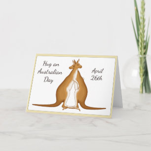 Cartes Pour Fêtes Annuelles Accrochez-vous à une journée australienne 26 avril