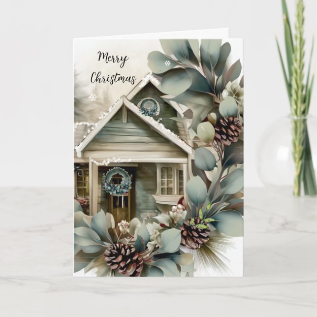 Cartes Pour Fêtes Annuelles Accueil de Noël cosy (Devant)