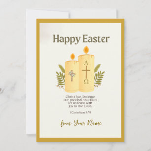 Cartes Pour Fêtes Annuelles Accueil personnalisé de Pâques heureux