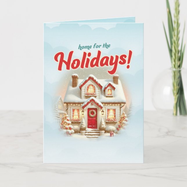 Cartes Pour Fêtes Annuelles Accueil pour les fêtes Noël (Devant)