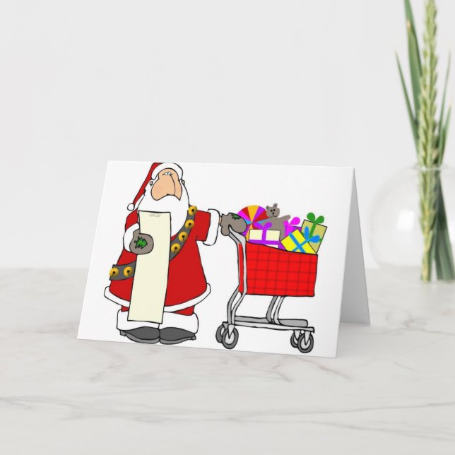 Cartes Pour Fêtes Annuelles Achat de Père Noël (Devant)
