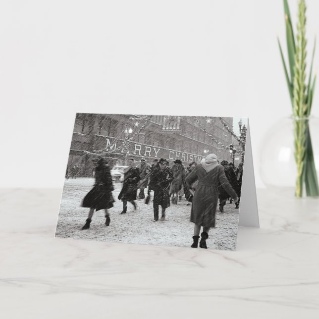 Cartes Pour Fêtes Annuelles Achats de Noël heureux ! (Devant)