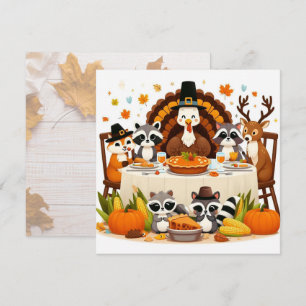 Cartes Pour Fêtes Annuelles Action de grâce entre amis