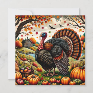 Cartes Pour Fêtes Annuelles Action de grâce récolte abondante