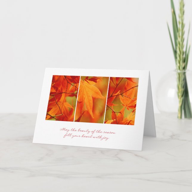 Cartes Pour Fêtes Annuelles Action de grâces (Devant)