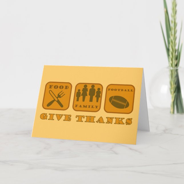 Cartes Pour Fêtes Annuelles Action de grâces (Devant)