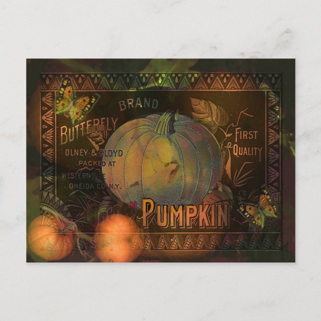Cartes Pour Fêtes Annuelles Action de grâces Citrouilles (Devant)
