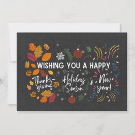 Cartes Pour Fêtes Annuelles ACTION DE GRÂCES, NOËL, NOUVEL AN | Multi Fête
